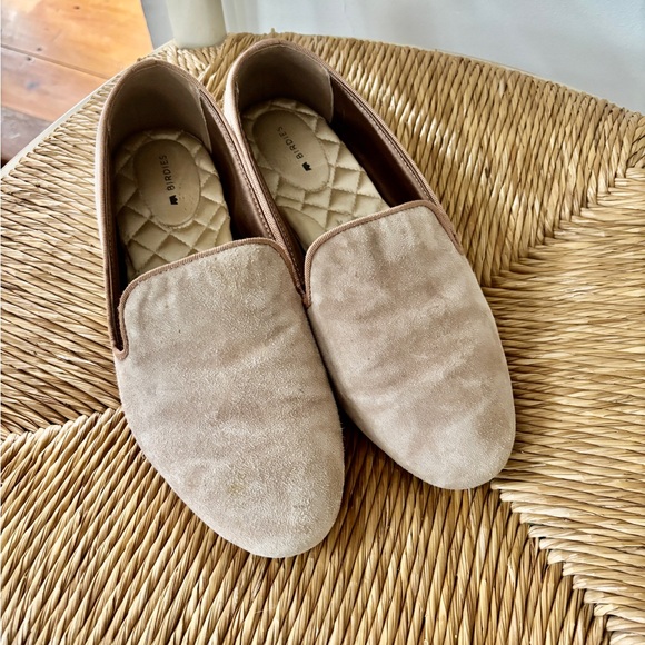 Birdies Shoes - Birdies Starling loafers, suede, champagne color/light tan 8.5 Wide